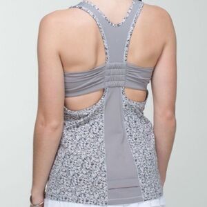 Lululemon Tone It Tank Petite Fleur Silver Spoon / Ambient Grey